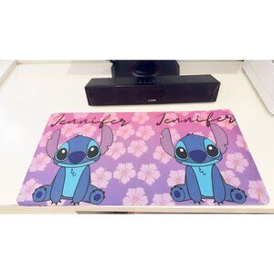 Blue Alien Large Mouse Pad Cute Kawaii Desk Mat for Home Office & Fans